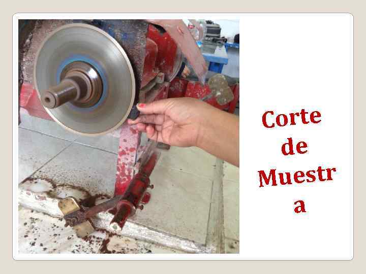 Corte de Muestr a 