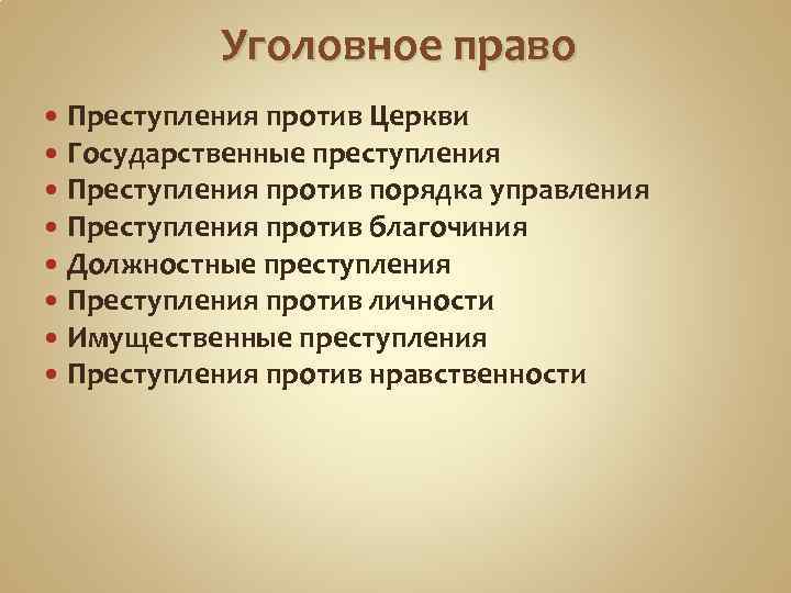 Уголовное право уложение 1649. Виды преступление против церкви.