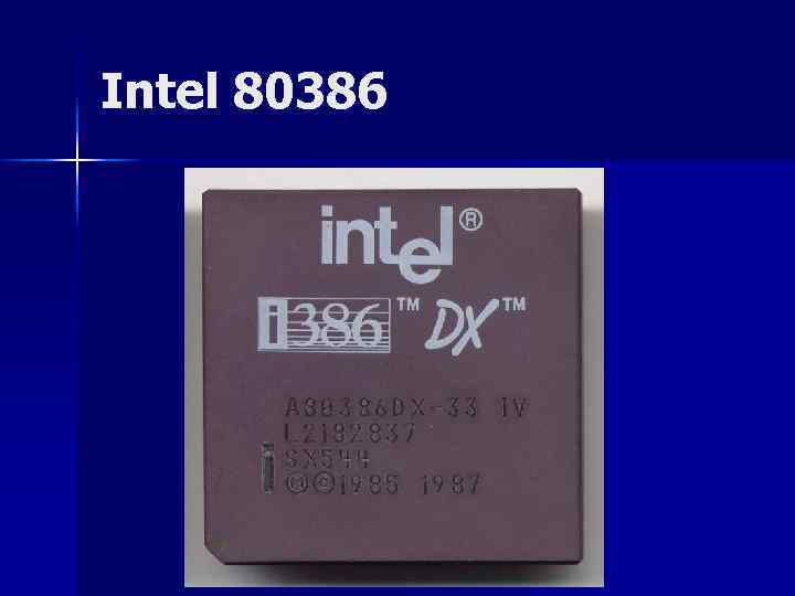 Intel 80386 