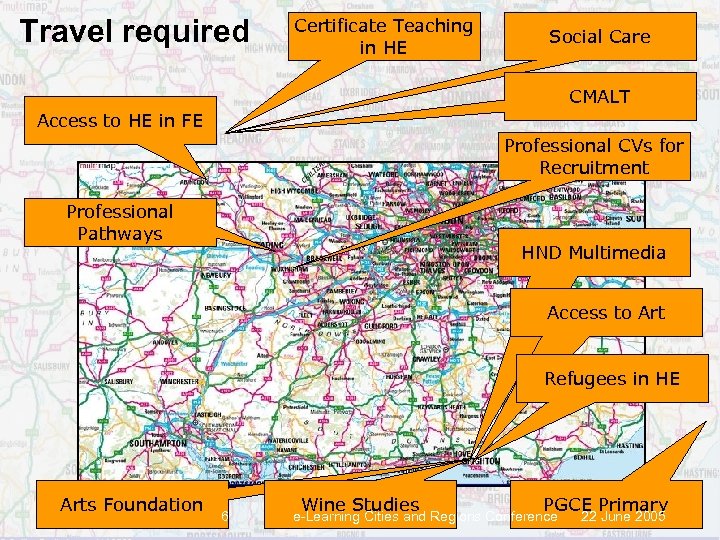 Travel required Certificate Teaching in HE Social Care CMALT Access to HE in FE