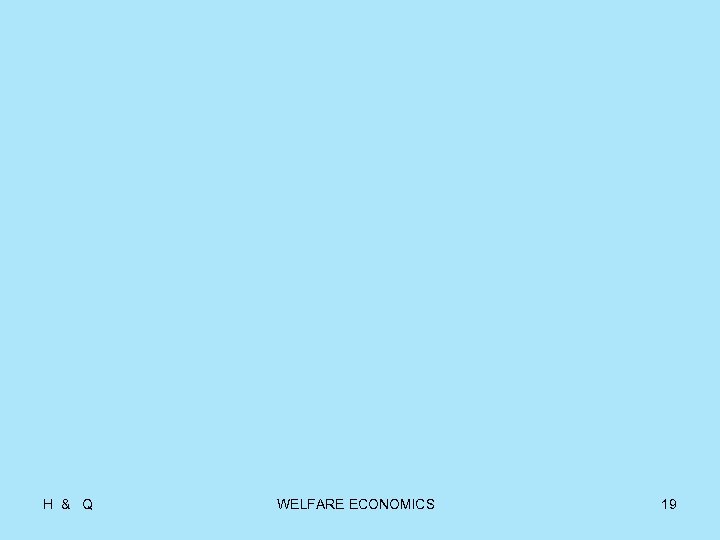 H & Q WELFARE ECONOMICS 19 