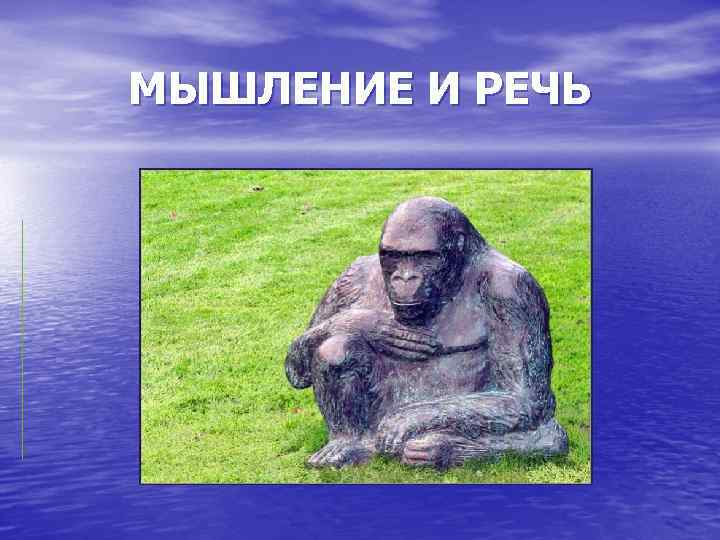 МЫШЛЕНИЕ И РЕЧЬ 