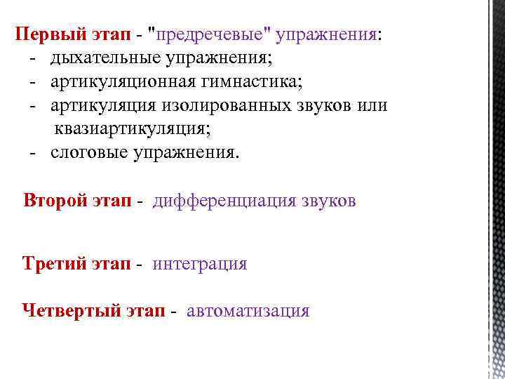 Первый этап - 