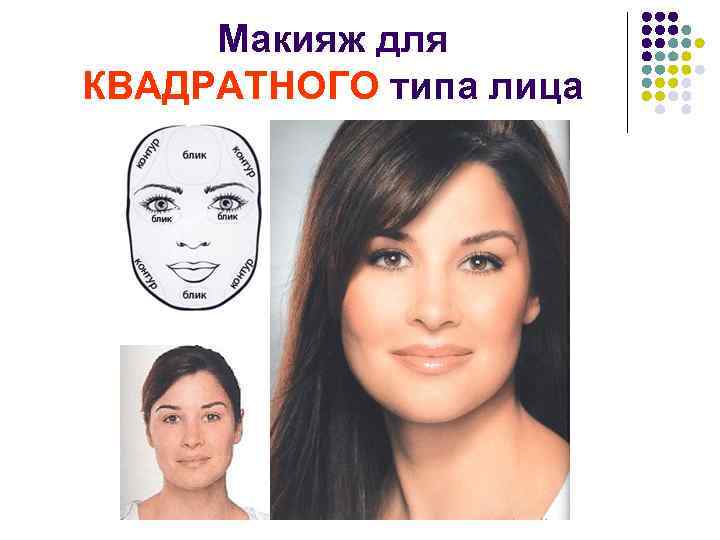 Макияж для КВАДРАТНОГО типа лица 