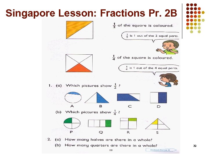 Singapore Lesson: Fractions Pr. 2 B 39 