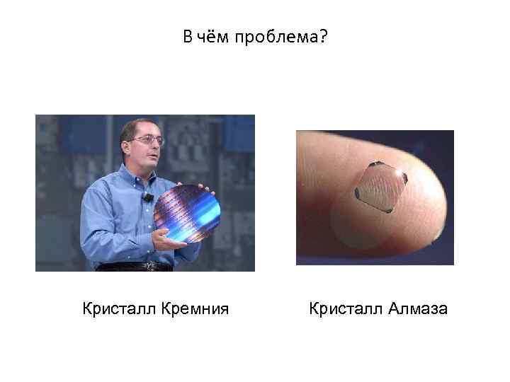 В чём проблема? Кристалл Кремния Кристалл Алмаза 