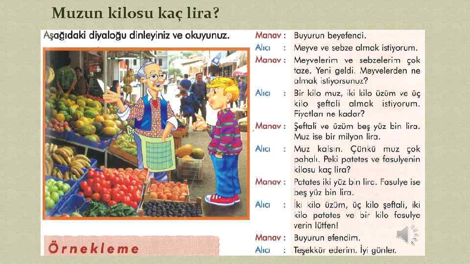 Muzun kilosu kaç lira? 