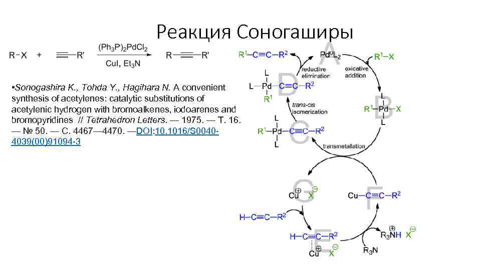 Реакция соногаширы схема