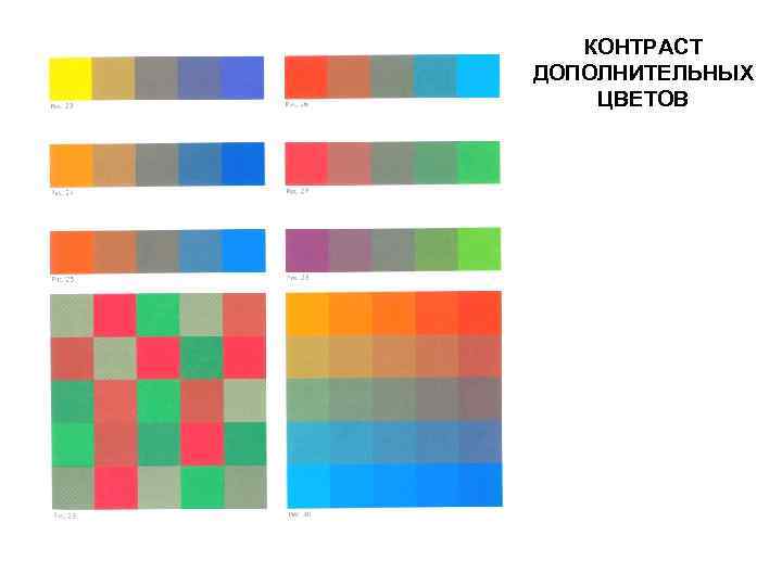 КОНТРАСТ ДОПОЛНИТЕЛЬНЫХ ЦВЕТОВ 