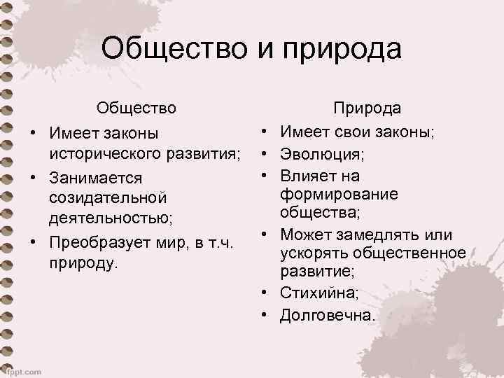 Законы развития природы и общества