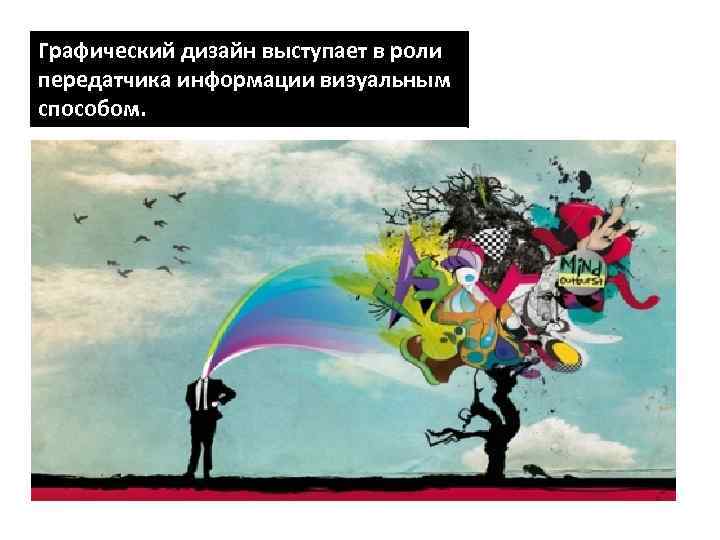 Графический дизайн выступает в роли передатчика информации визуальным способом. 