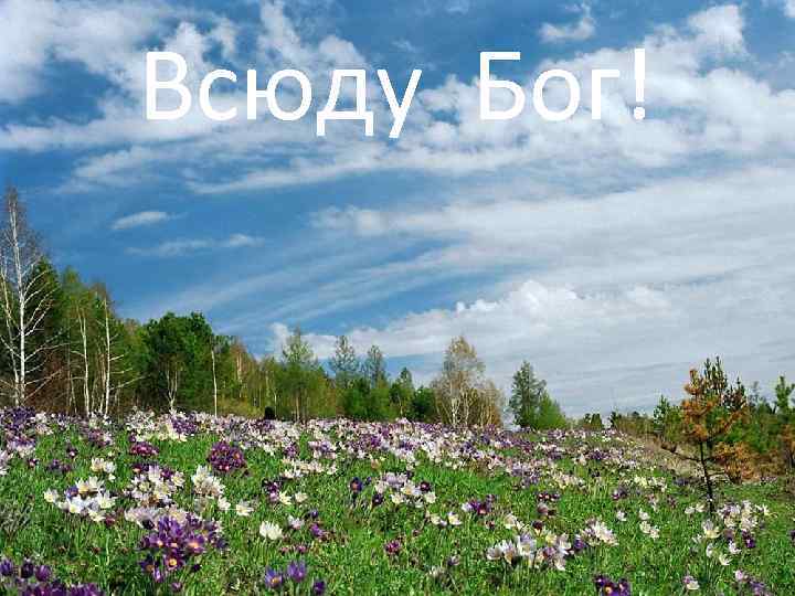 Всюду Бог! 
