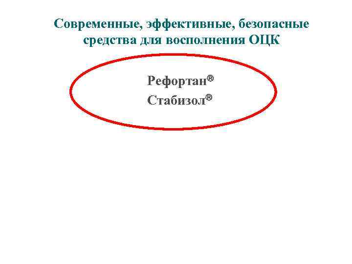 Современные, эффективные, безопасные средства для восполнения ОЦК Рефортан Стабизол 