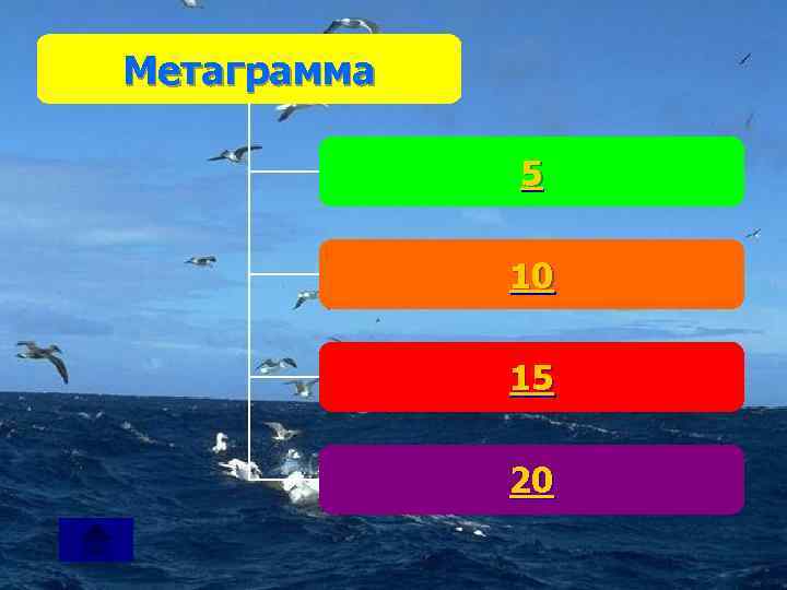 Метаграмма 5 10 15 20 