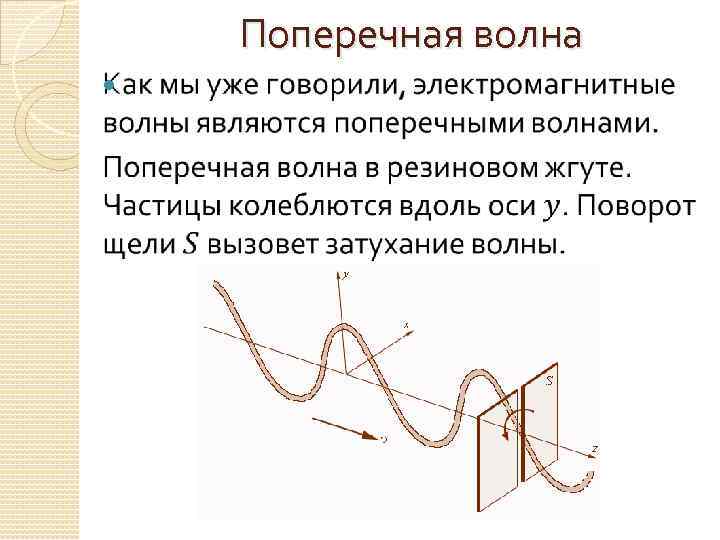 Поперечные волны. Поперечность волн. Поперечные световые волны. Свет поперечная волна.