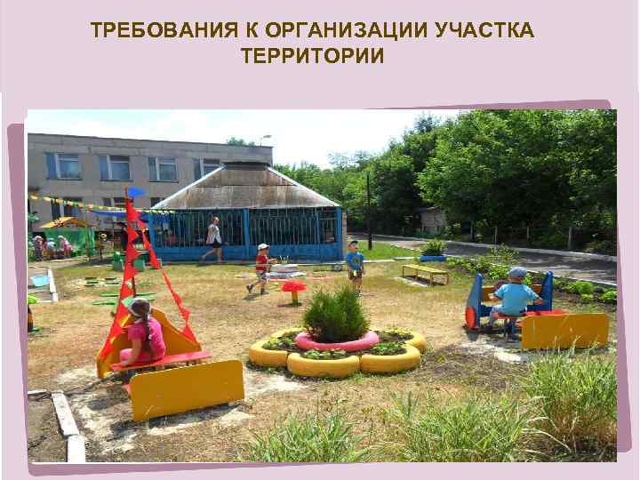 ТРЕБОВАНИЯ К ОРГАНИЗАЦИИ УЧАСТКА ТЕРРИТОРИИ 