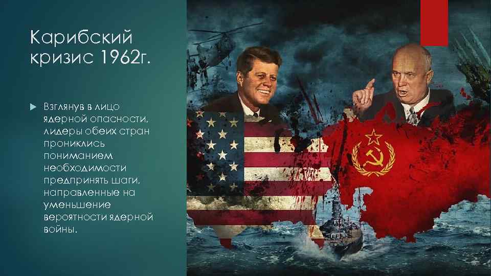 Карибский кризис 1962 г. Взглянув в лицо ядерной опасности, лидеры обеих стран прониклись пониманием