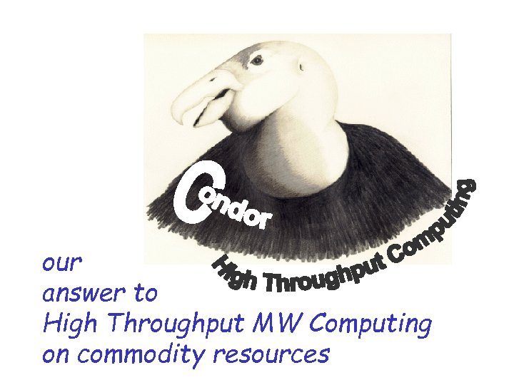 our answer to High Throughput MW Computing on commodity resources www. cs. wisc. edu/condor
