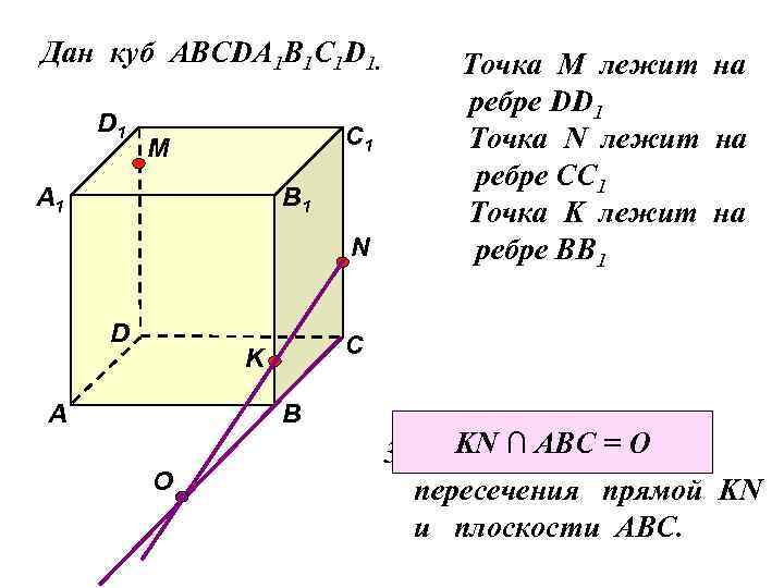 Дан куб АВСDA 1 B 1 C 1 D 1. D 1 С 1