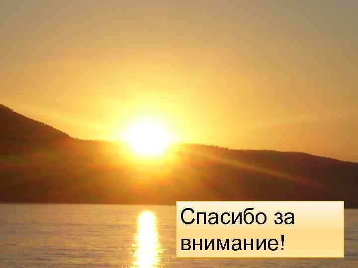 Спасибо за внимание! 