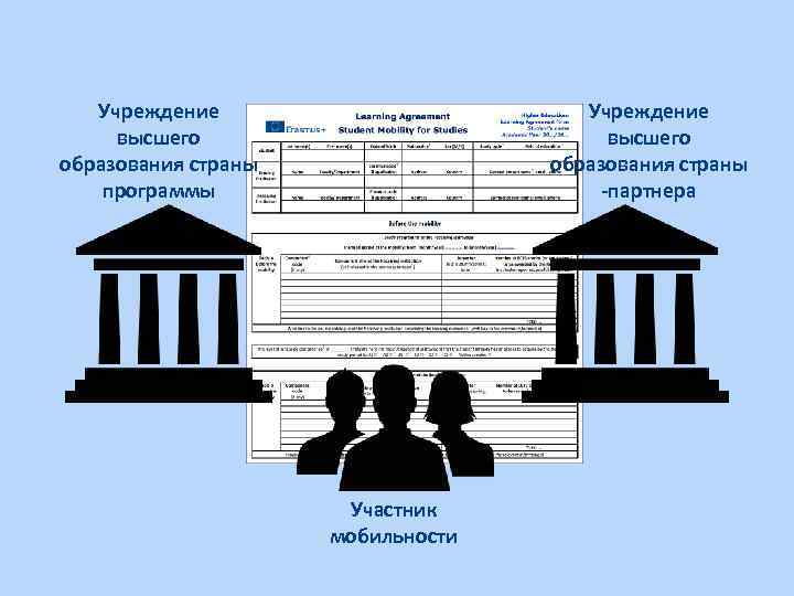 Учреждение высшего образования страны программы Учреждение высшего образования страны -партнера Участник мобильности 