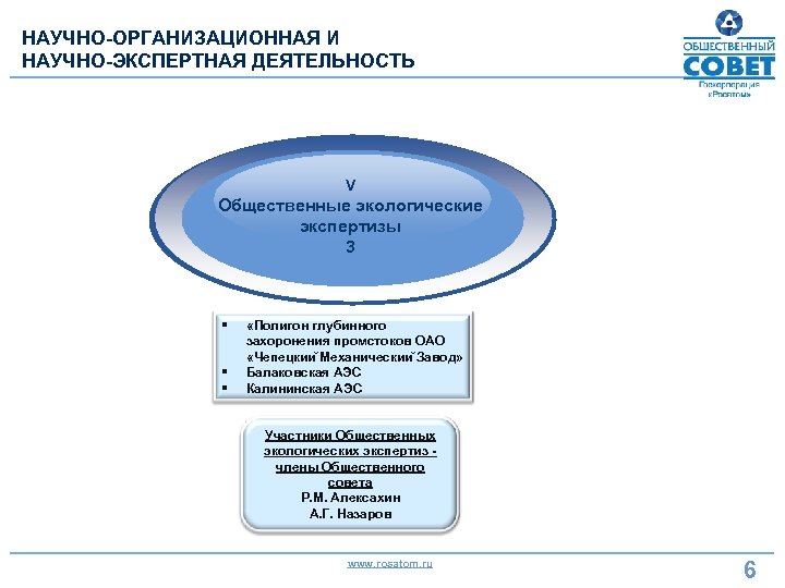 НАУЧНО-ОРГАНИЗАЦИОННАЯ И НАУЧНО-ЭКСПЕРТНАЯ ДЕЯТЕЛЬНОСТЬ V Общественные экологические экспертизы 3 § § § «Полигон глубинного