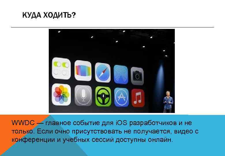 КУДА ХОДИТЬ? WWDC — главное событие для i. OS разработчиков и не только. Если