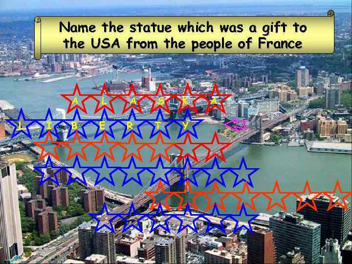 Name the statue which was a gift to the USA from the people of