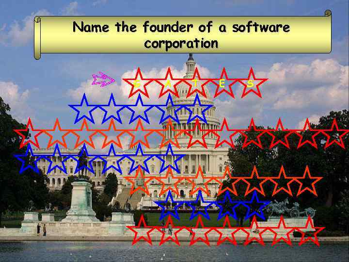 Name the founder of a software corporation G A T E S 