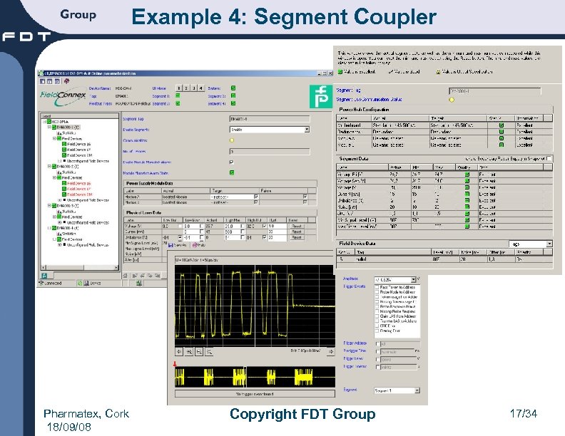 Example 4: Segment Coupler Pharmatex, Cork 18/09/08 Copyright FDT Group 17/34 