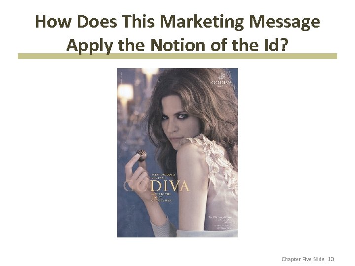 How Does This Marketing Message Apply the Notion of the Id? Chapter Five Slide