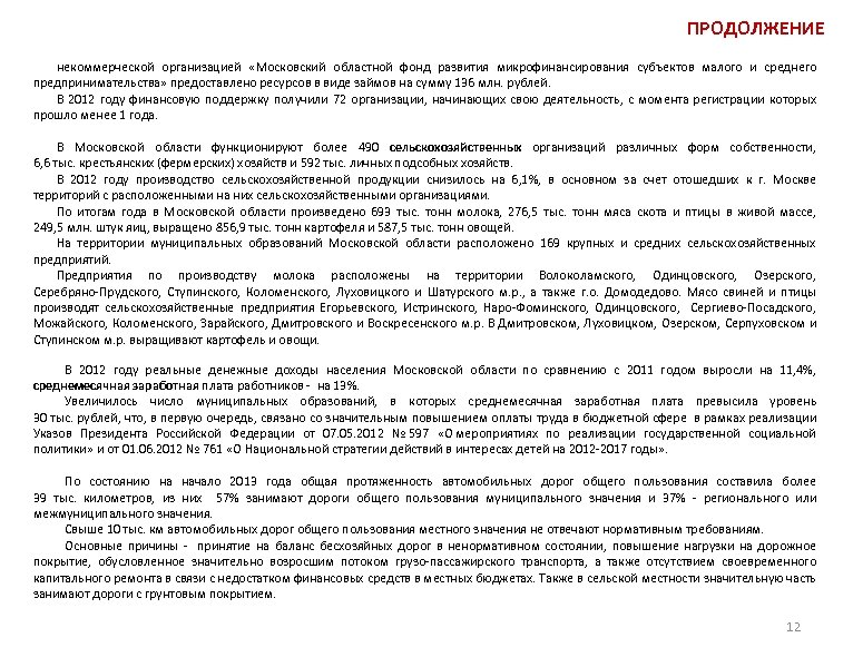 ПРОДОЛЖЕНИЕ некоммерческой организацией «Московский областной фонд развития микрофинансирования субъектов малого и среднего предпринимательства» предоставлено