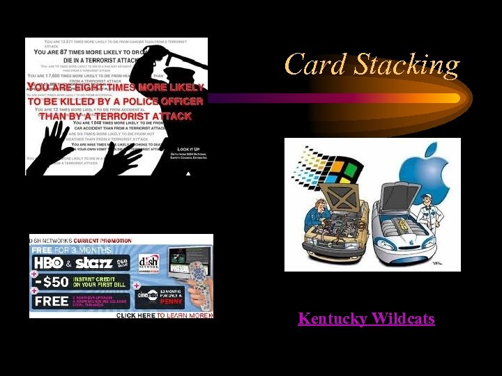 Card Stacking Kentucky Wildcats 