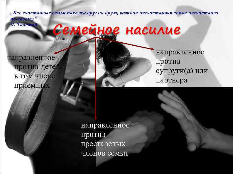 „Все счастливые семьи похожи друг на друга, каждая несчастливая семья несчастлива по-своему. “ Л.