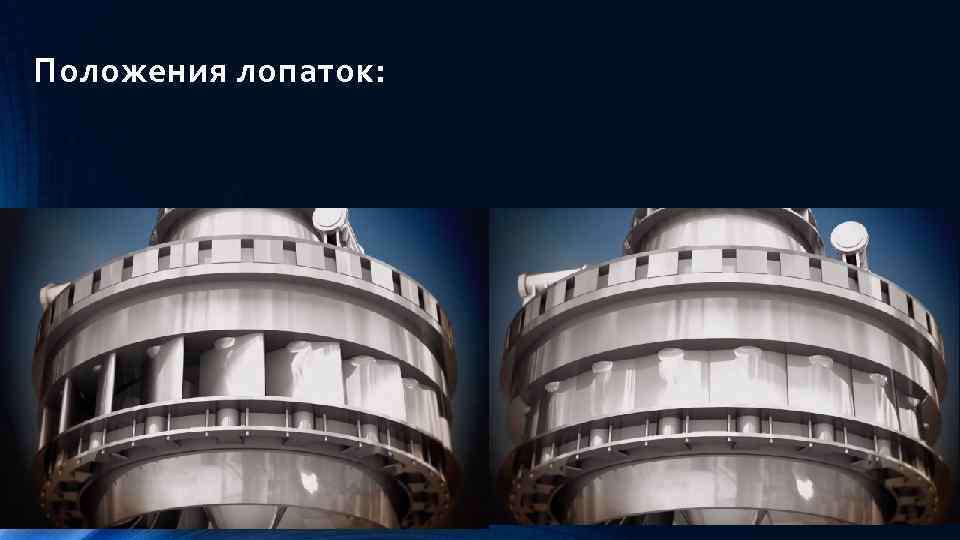 Положения лопаток: 