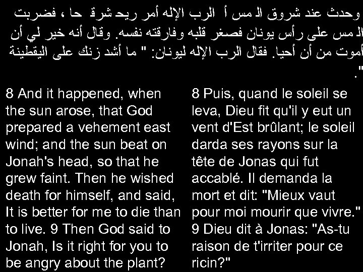  ﻭﺣﺪﺙ ﻋﻨﺪ ﺷﺮﻭﻕ ﺍﻟ ﻣﺲ ﺃ ﺍﻟﺮﺏ ﺍﻹﻟﻪ ﺃﻤﺮ ﺭﻳﺤ ﺷﺮﻗ ﺣﺎ ،