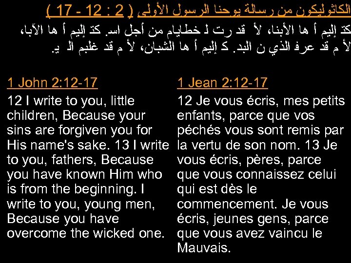 ( 17 ﺍﻟﻜﺎﺛﻮﻟﻴﻜﻮﻥ ﻣﻦ ﺭﺳﺎﻟﺔ ﻳﻮﺣﻨﺎ ﺍﻟﺮﺳﻮﻝ ﺍﻷﻮﻟﻰ ) 2 : 21 ـ ،