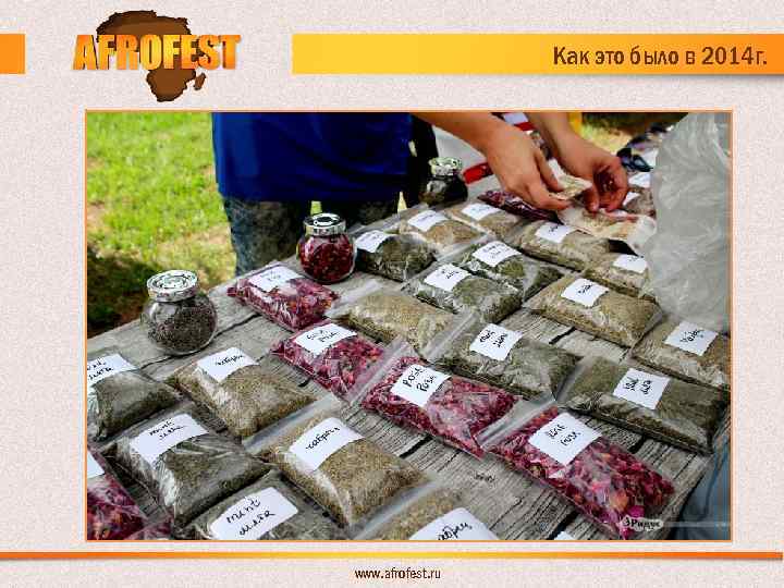 Как это было в 2014 г. www. afrofest. ru 