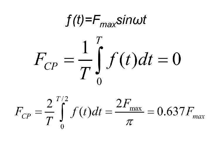 ƒ(t)=Fmaxsinωt 