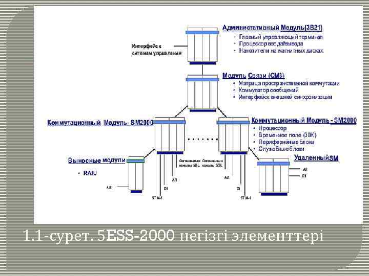 1. 1 -сурет. 5 ESS-2000 негізгі элементтері 