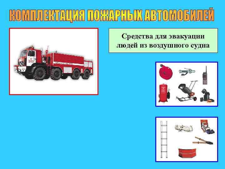 Средства для эвакуации людей из воздушного судна 