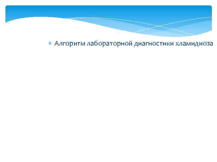  Алгоритм лабораторной диагностики хламидиоза 