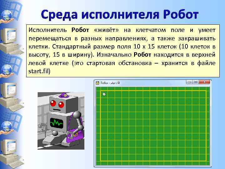 Не может выполнять алгоритмы человек компьютер стол робот