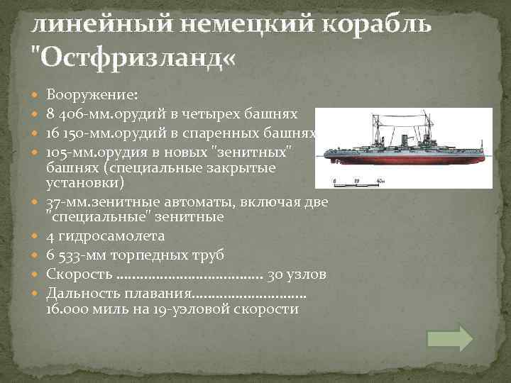 линейный немецкий корабль 