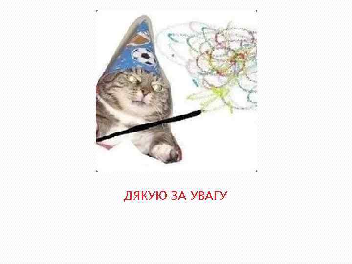 ДЯКУЮ ЗА УВАГУ 