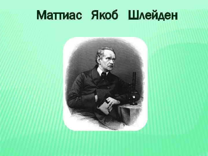 Маттиас Якоб Шлейден 