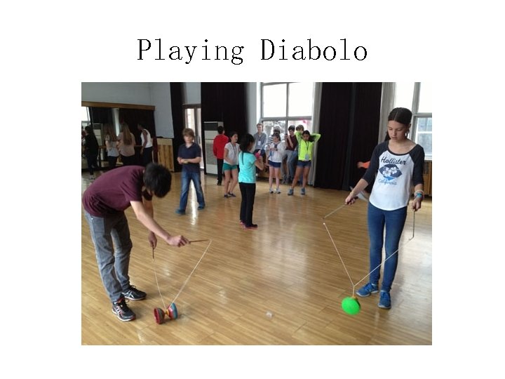 Playing Diabolo 
