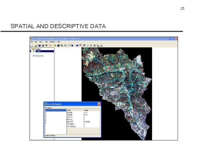 20 SPATIAL AND DESCRIPTIVE DATA 