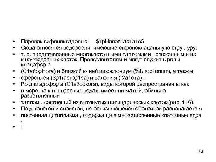  • • • Порядок сифонокладовые — $1 р. Нопос1 ас1 а 1 е