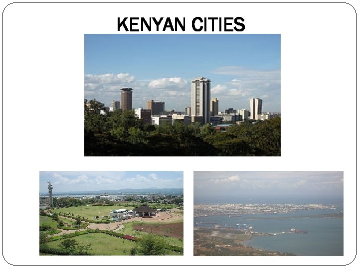 KENYAN CITIES 